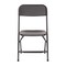 Emma and Oliver 4 Pack of Zia All-Weather, Extra Wide Contoured Plastic Folding Chairs with Metal Frame and 650 lb. Static Weight Capacity